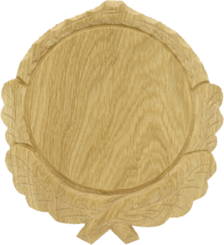 EUROHUNT Keilerschild Geschnitzt Hell