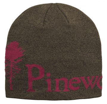 PINEWOOD Strickmütze Unisex Mélange Wildlederbraun/Burgund