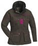 Pinewood Jacke Dog Sports wildlederbraun / fuchsia