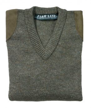 Farm-Land Kilkenny-V Pullover Derby Tweed