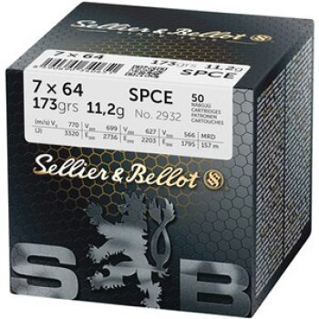 Sellier & Bellot 7×64 Teilmantel CE 11,2g/173grs.