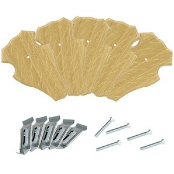 Eurohunt Set Trophäenschilder Rehbock + Montageklammern ? 5 Stück