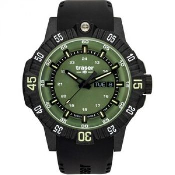 Traser Armbanduhr P99Q Tactical Green Kautschukarmband