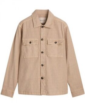 Gant Hemdjacke aus Baumwolle und Leinen