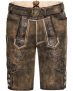 Luis Steindl Kurze Lederhose mit Gürtel