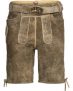 Almsach Kurze Lederhose mit Gürtel
