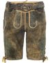Almsach Kurze Lederhose mit Gürtel