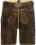 Almsach Kurze Lederhose mit Gürtel