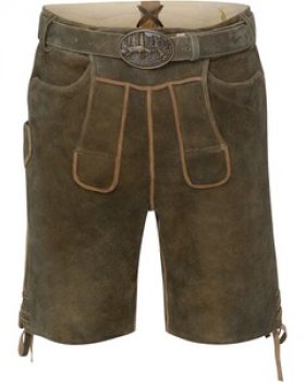 Almsach Kurze Lederhose mit Gürtel