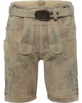 Almsach Kurze Lederhose mit Gürtel