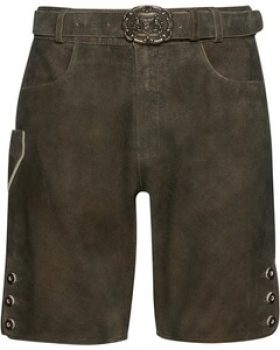 Almsach Kurze Lederhose mit Gürtel