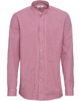 Almsach Karo-Stehkragenhemd Slim