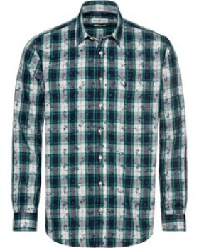 Almsach Karohemd mit floralen Akzenten