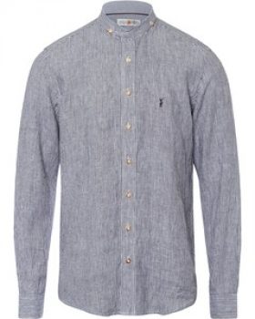 Almsach Slim Fit Stehkragenhemd