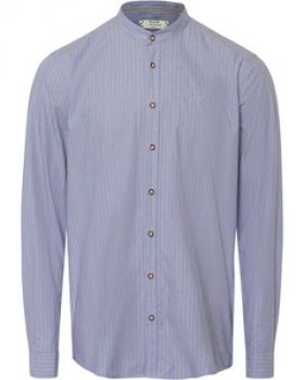 Pure Stehkragenhemd Slim Fit