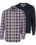 HIGHMOOR Set: V-Pullover & Karohemd