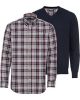 HIGHMOOR Set: V-Pullover & Karohemd