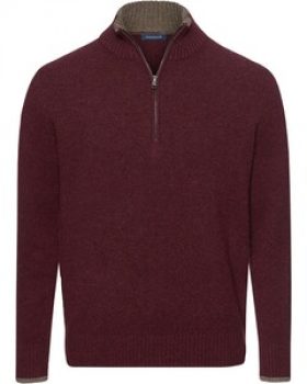 HIGHMOOR Troyer mit Kragenkontrast