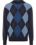 HIGHMOOR Pullover mit Argyle-Muster