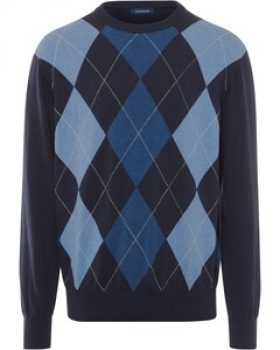 HIGHMOOR Pullover mit Argyle-Muster