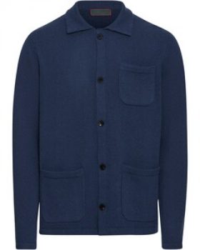 REITMAYER Strickjacke mit Hemdkragen