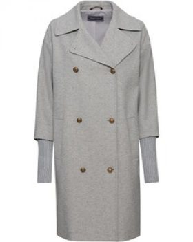 White Label Doppelreihiger Mantel