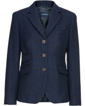 HIGHMOOR Tweedblazer mit Lodenkontrast