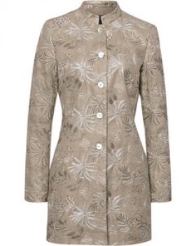 White Label nen-Gehrock mit Stickereien