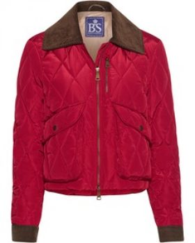 Brigitte von Schönfels Kurze Steppjacke mit Cord