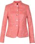White Label Bestickte Stehkragenjacke