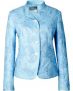 White Label Bestickte Stehkragenjacke