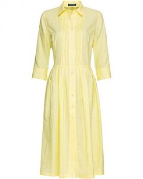 HIGHMOOR Leinenkleid mit Biesen