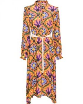 Farm um’s herz Midi-Kleid mit floralem Allover-Print