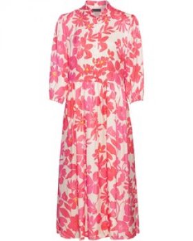 REITMAYER Blumen-Kleid mit Stehkragen