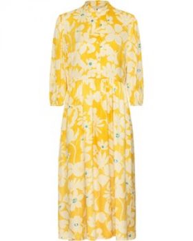 REITMAYER Blumen-Kleid mit Stehkragen