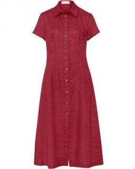 Brigitte von Schönfels Kurzarm-Leinenkleid