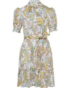 White Label Paisley-Halbarmkleid