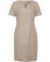White Label Halbarm-Leinenkleid