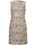 White Label Besticktes Leinenkleid