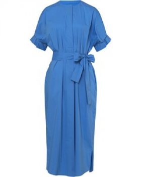 White Label Midikleid mit Bindegürtel