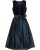Luis Steindl Midi Samt-Dirndl mit Jacquard-Rock