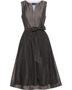 Luis Steindl Midi Jacquard-Dirndl mit Taftschürze