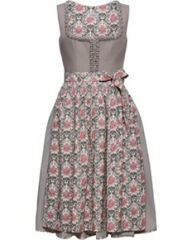 Almsach Midi Dirndl mit Rosenprint