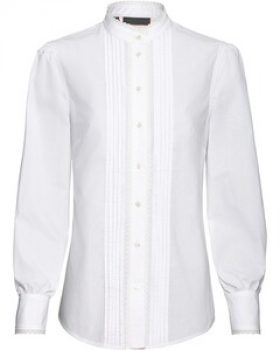 REITMAYER Stehkragenbluse mit Spitze