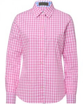 REITMAYER Langarmbluse in Vichykaro