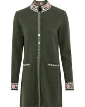REITMAYER Lange Strickjacke mit Jacquard-Muster