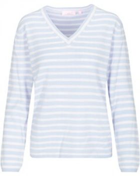 Brigitte von Schönfels Ringel-V-Pullover