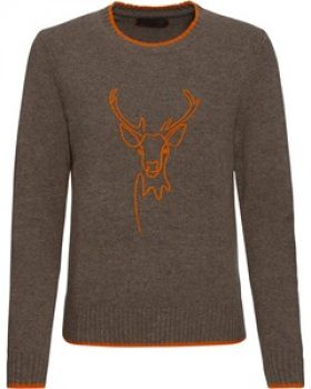 Brigitte von Schönfels Pullover mit Hirschmotiv