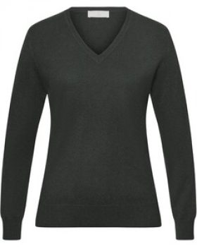 Brigitte von Schönfels Kaschmir V-Pullover