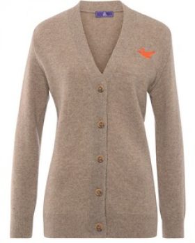 Brigitte von Schönfels k-Cardigan Flugentenmotiv